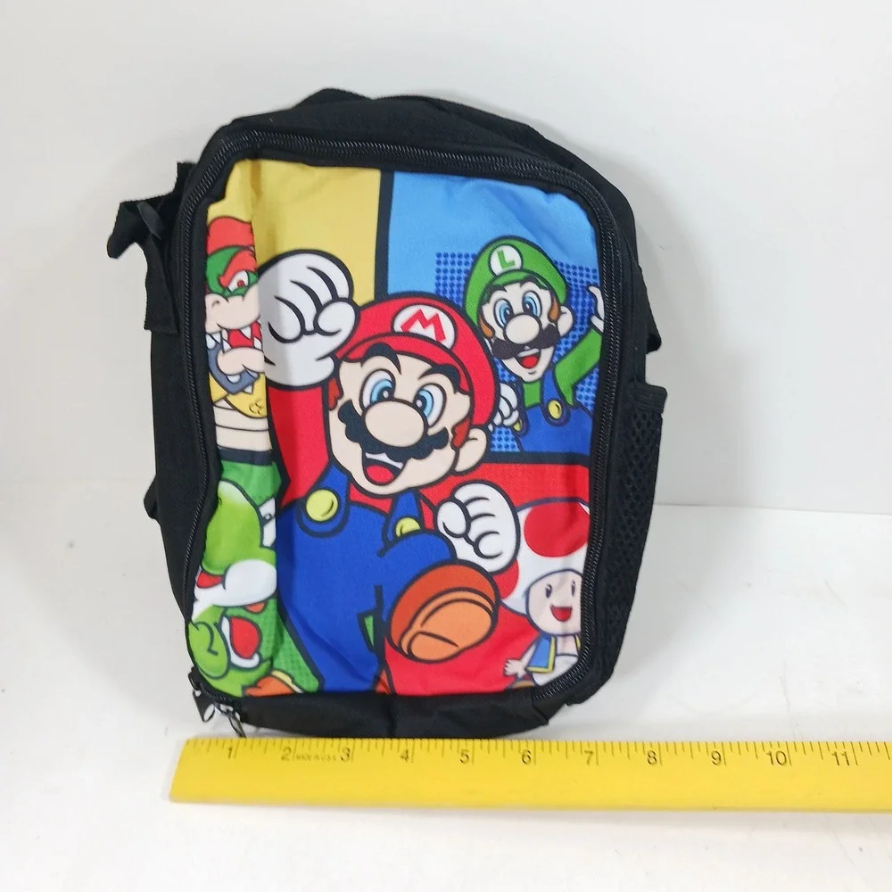 Super Mario Bros 3 Piece Backpack Set Lunch Bag Pencil Case Nintendo Characters